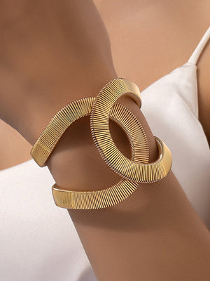 Bracelet réglable ajouré à chaîne, taille ronde