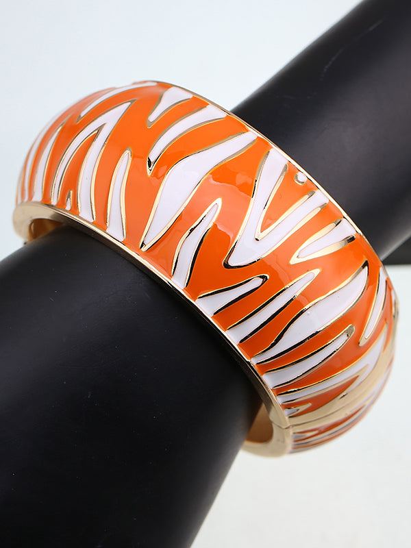 Accessoires pour bracelets géométriques à rayures zébrées