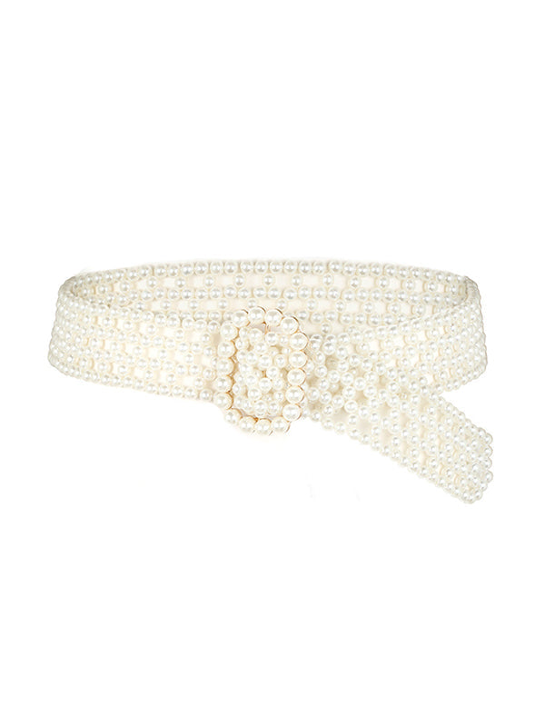 Ceinture à perles, à boucle de ceinture