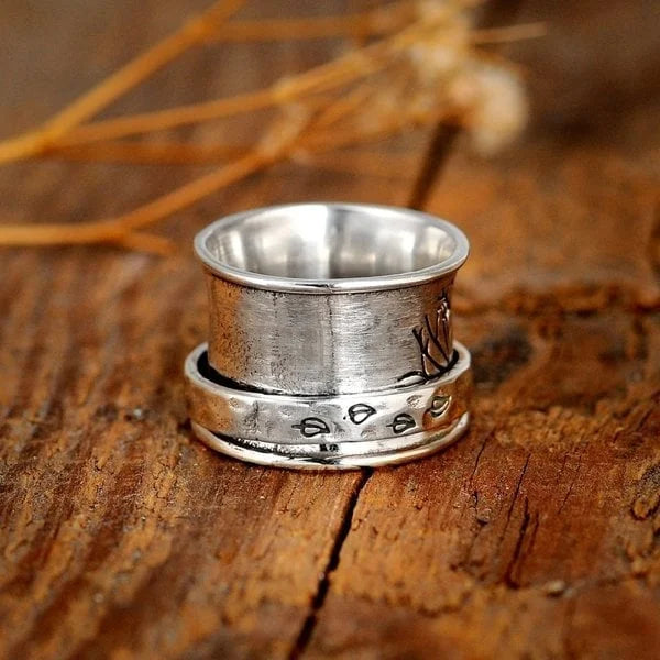 Bague de Méditation Spinner Arbre de Vie