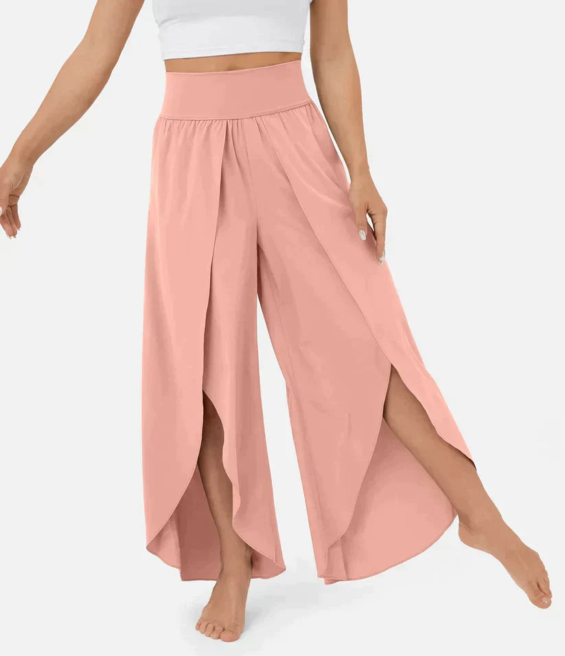 SummerBreeze - Pantalon Palazzo Taille Haute