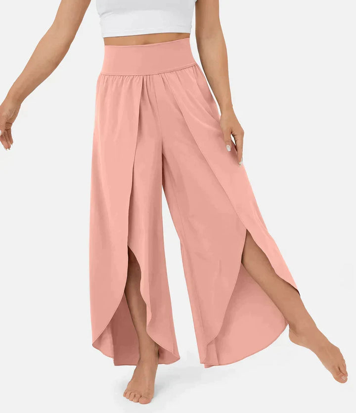 SummerBreeze - Pantalon Palazzo Taille Haute