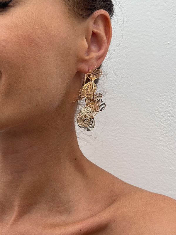 Boucles d'oreilles pendantes géométriques