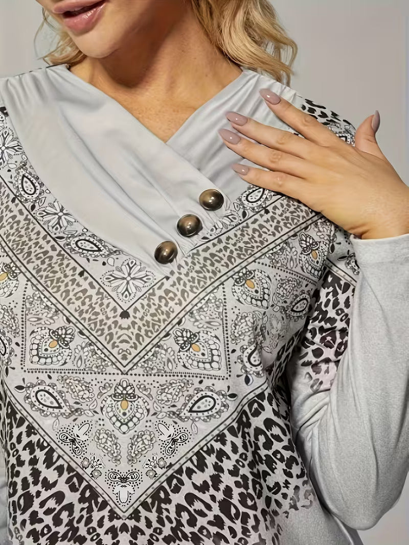 Dainora – Robe Minikleid de Style Ethnique avec Imprimés Tatar