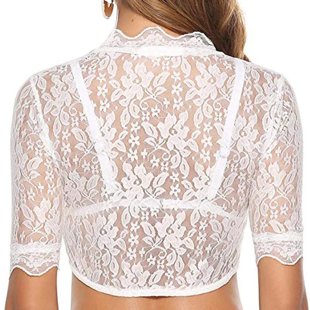 Blouse Dirndl à Col V pour Femmes - Oktoberfest