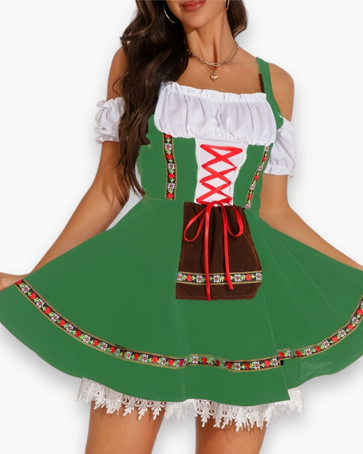 Robe Dirndl pour Femmes pour Occasions Festives | Tenue Traditionnelle pour Oktoberfest
