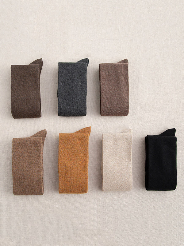 Collants décontractés, couleur unie
