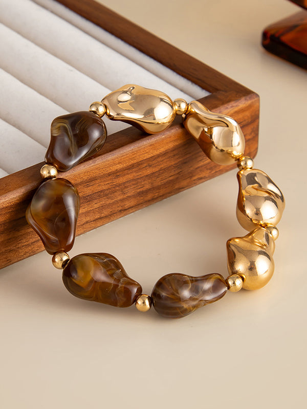 Parure bracelet et collier géométrique