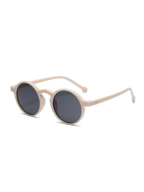 Lunettes de soleil taille ronde, anti-UV