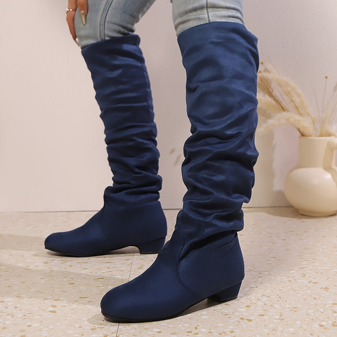 Bottes Overknee Femme | Forme à Enfiler avec Talon Bas
