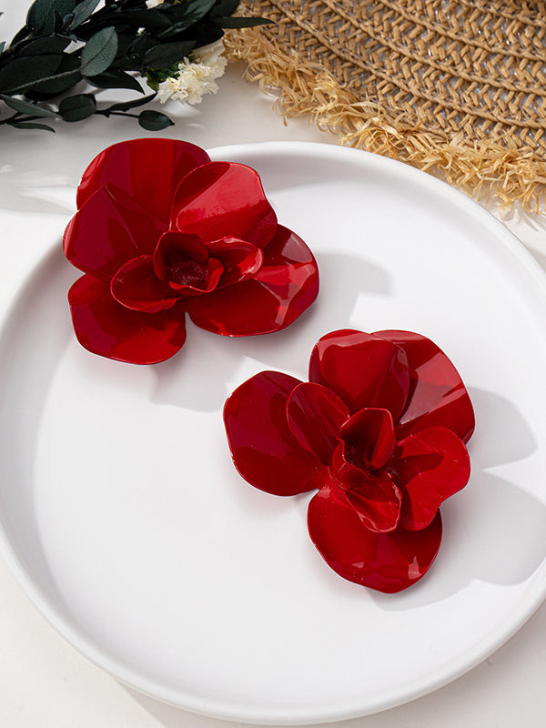 Boucles d'oreilles en forme de fleur