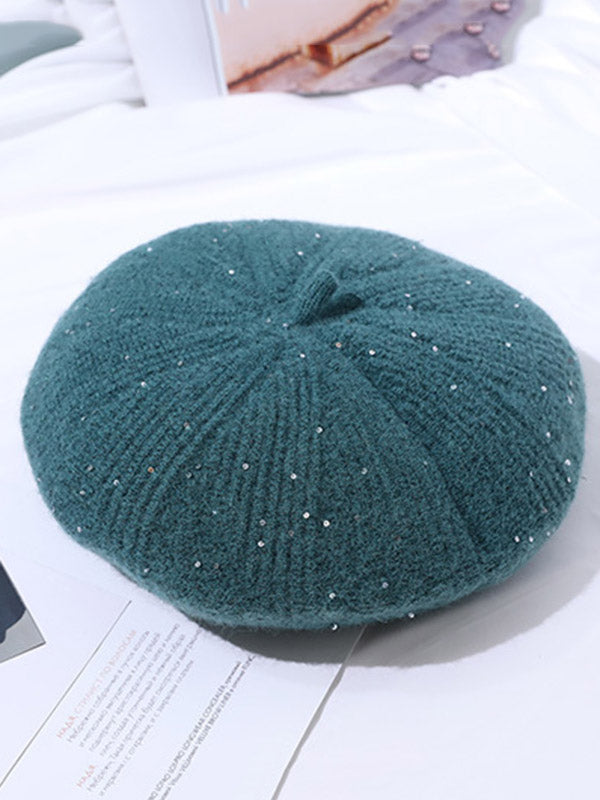 Chapeau bob vintage à paillettes 9 couleurs