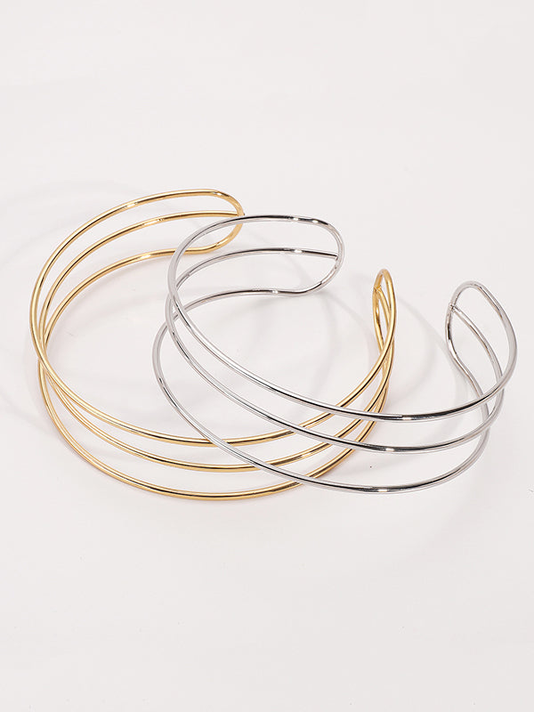 Normcore géométrique ringent collier ras du cou colliers accessoires