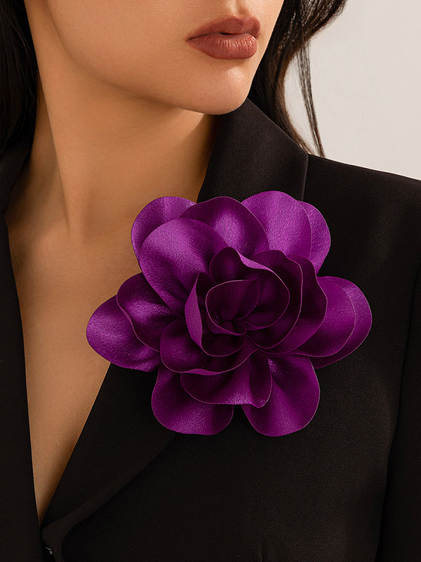 Broche à fleurs en 3D