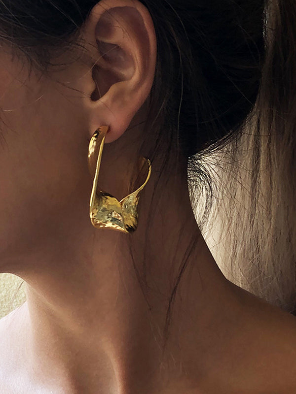 Boucles d'oreilles pendantes géométriques