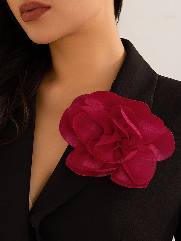 Broche à fleurs en 3D