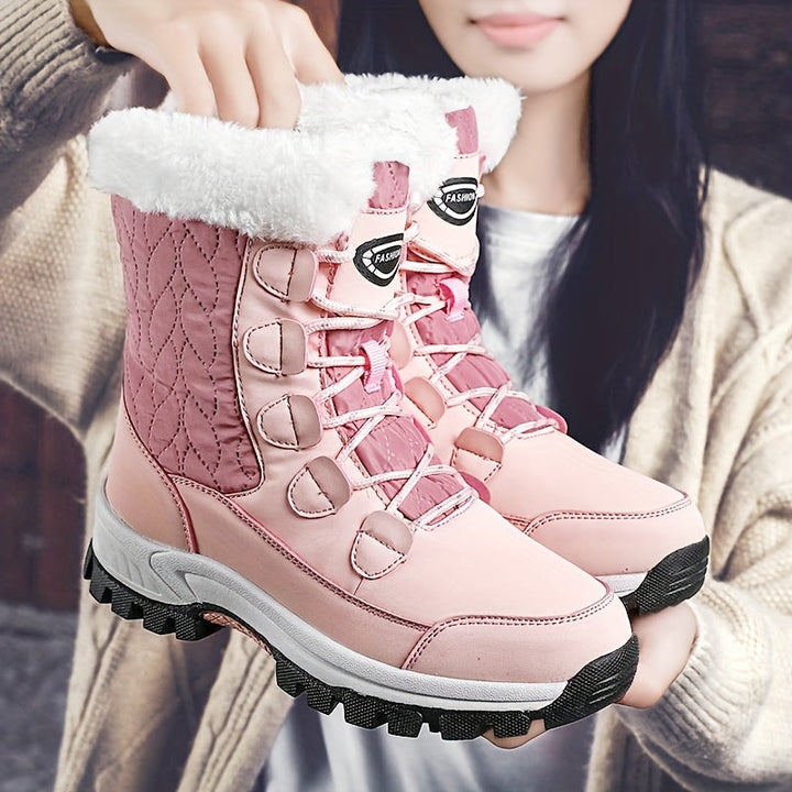 Bottes d'hiver pour femmes | Avec lacets et bout rond