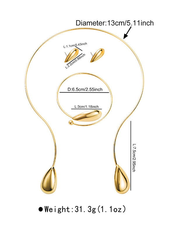 Accessoires de bracelets géométriques, boucles d'oreilles pendantes, accessoires de colliers, 4 pièces