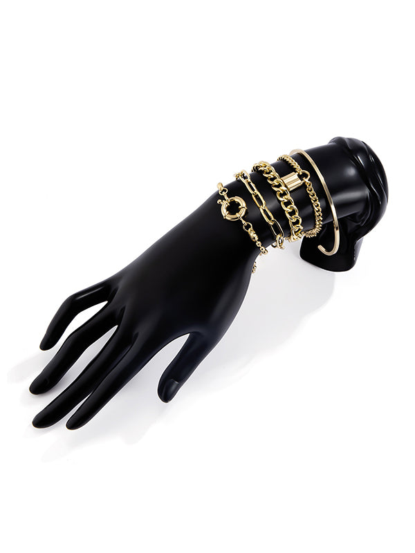 Bracelet chaînes hip-hop cool et original