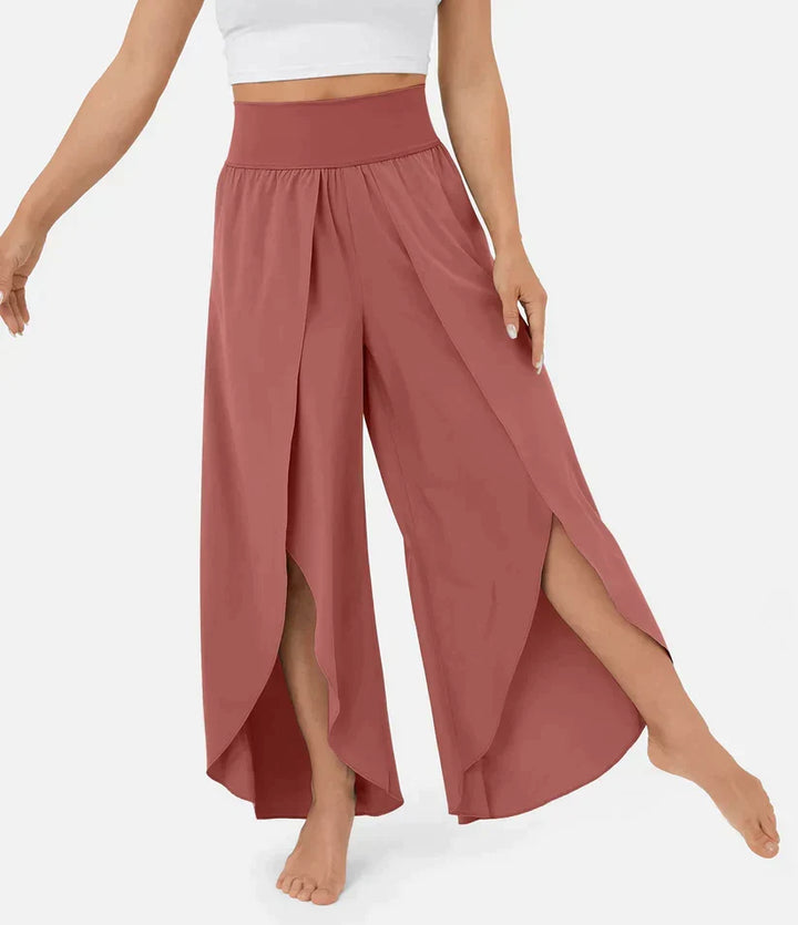 SummerBreeze - Pantalon Palazzo Taille Haute