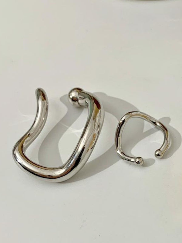 Boucles d'oreilles simples chic, normcore, couleur unie