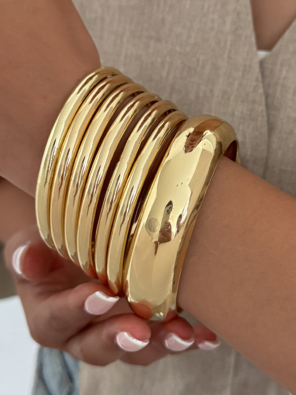 Bracelet géométrique brillant