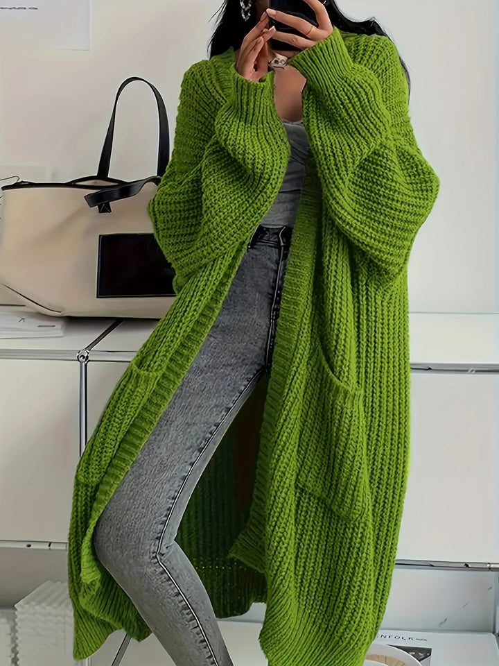 Lena | Cardigan long en tricot intemporel pour femmes