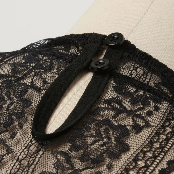 Blouse Dirndl Traditionnelle Noire pour Femmes Oktoberfest