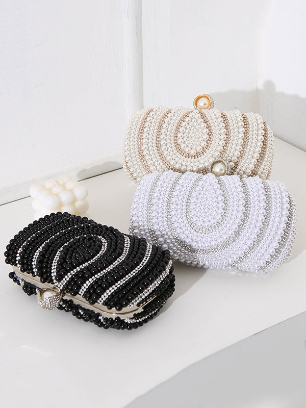 Sac à main géométrique à chaîne, à strass