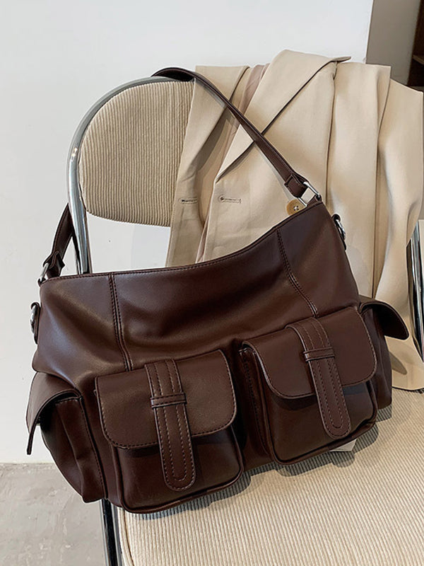 Sac cabas à poches, à empiècements