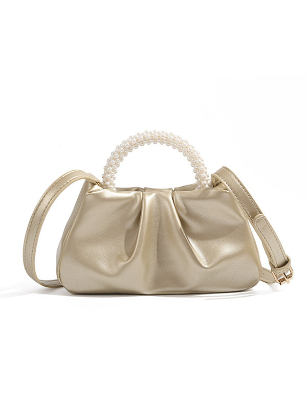 Sac à main perlé à empiècements
