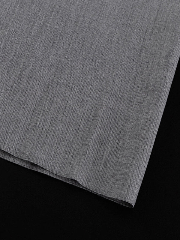 Jupe plissée coupe trapèze, taille haute, sans ceinture, couleur unie