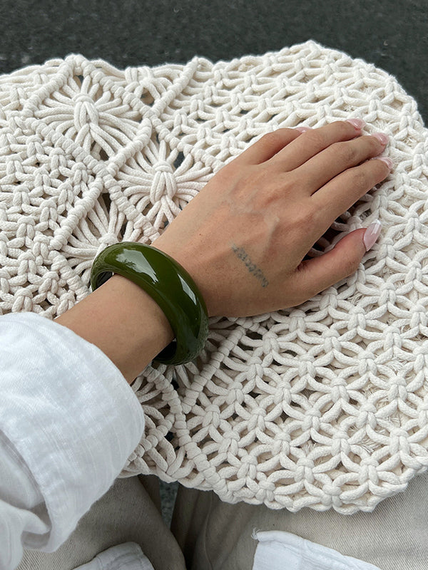 Parure bracelet et bague géométrique brillante