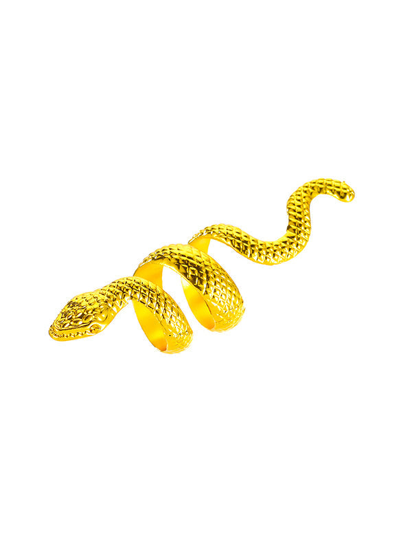 Bague en forme de serpent, couleur unie