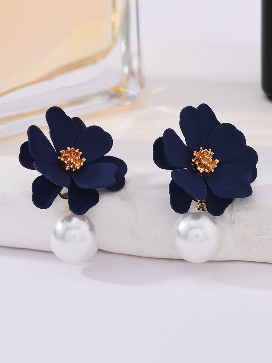 Boucles d'oreilles en forme de fleur