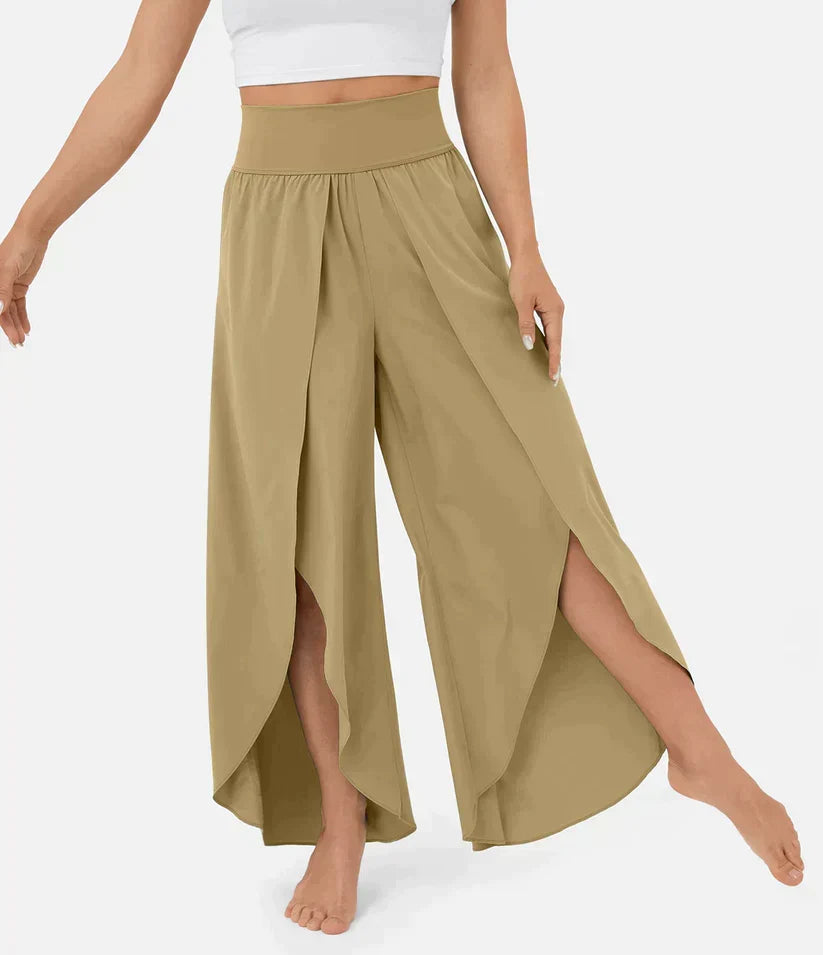 SummerBreeze - Pantalon Palazzo Taille Haute