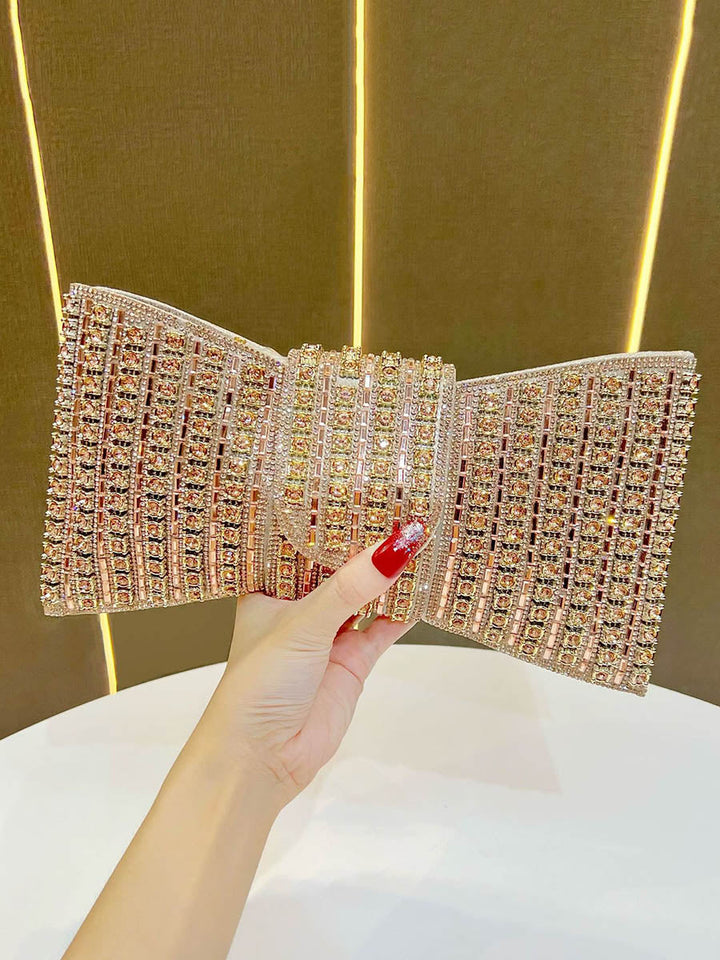 Sac à main à chaîne, à strass