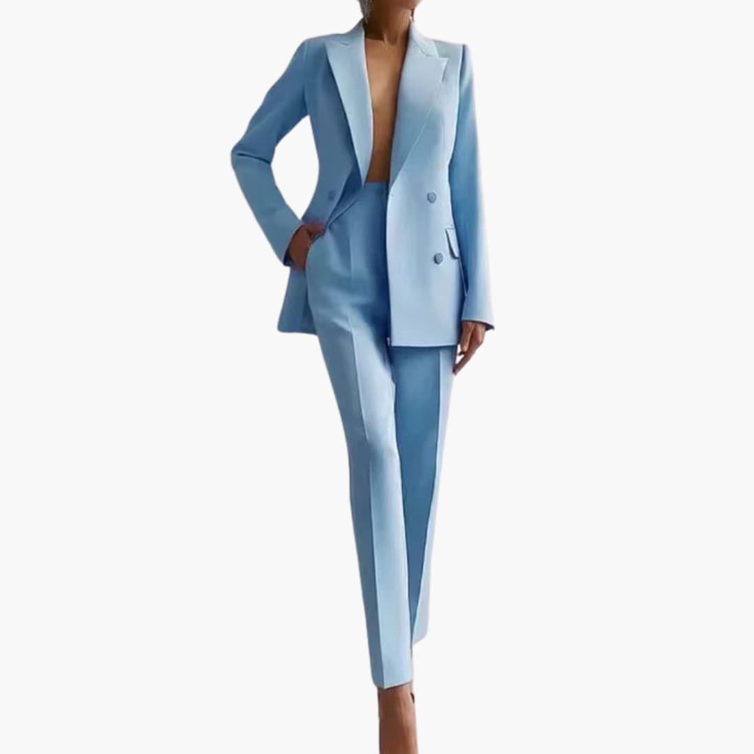 Ensemble Blazer Élégant pour Femmes - Coupe Ajustée avec Pantalon