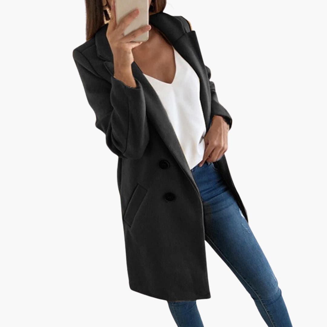 Manteau à fermeture éclair pour femmes