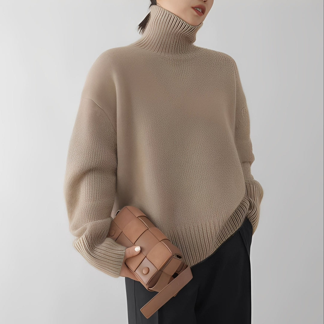 Clémentine - Pull pour femmes avec col roulé douillet