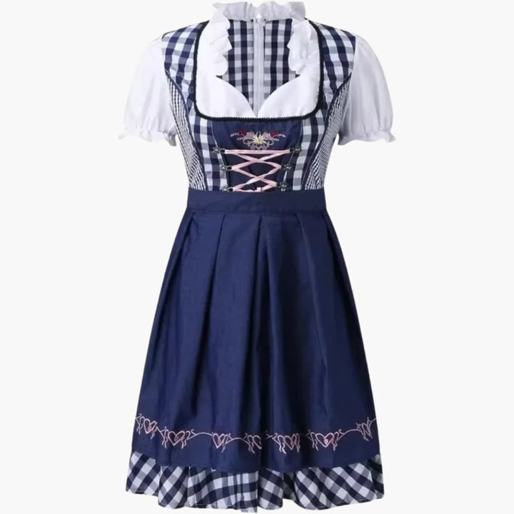 Robe Dirndl à dentelle pour femmes - Oktoberfest 2025