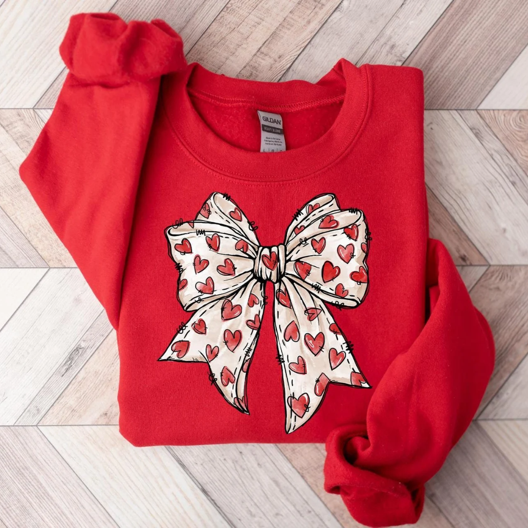 Isabella | Sweatshirt Saint-Valentin Femme moderne rouge