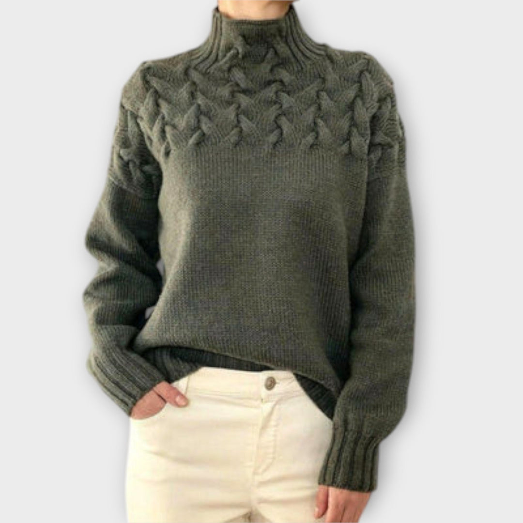 Julia | Pull en tricot torsadé pour femmes élégant et confortable