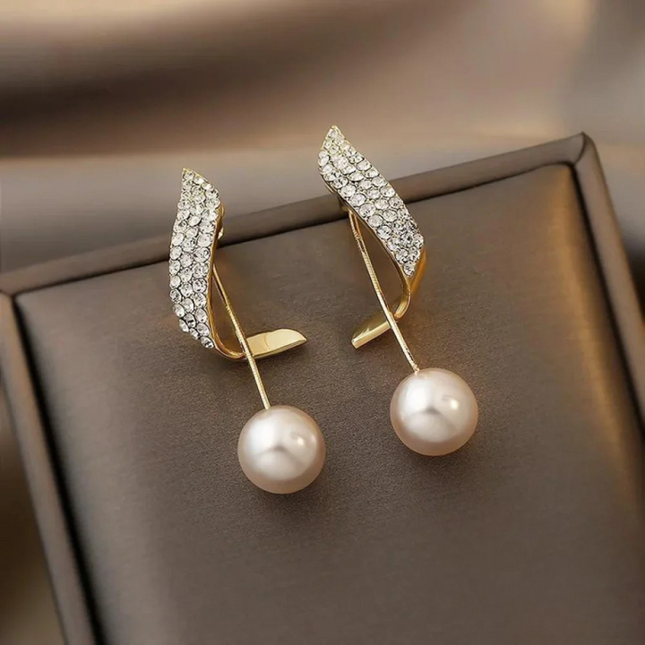 Wibke – Boucles d'oreilles en arc de perles