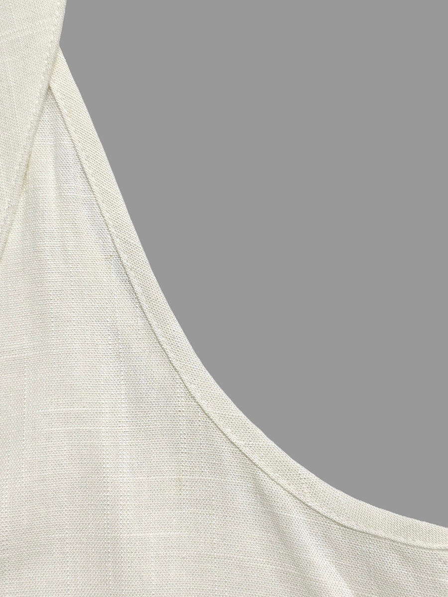 Ensemble deux pièces à col en V, sans manches – débardeur + pantalon
