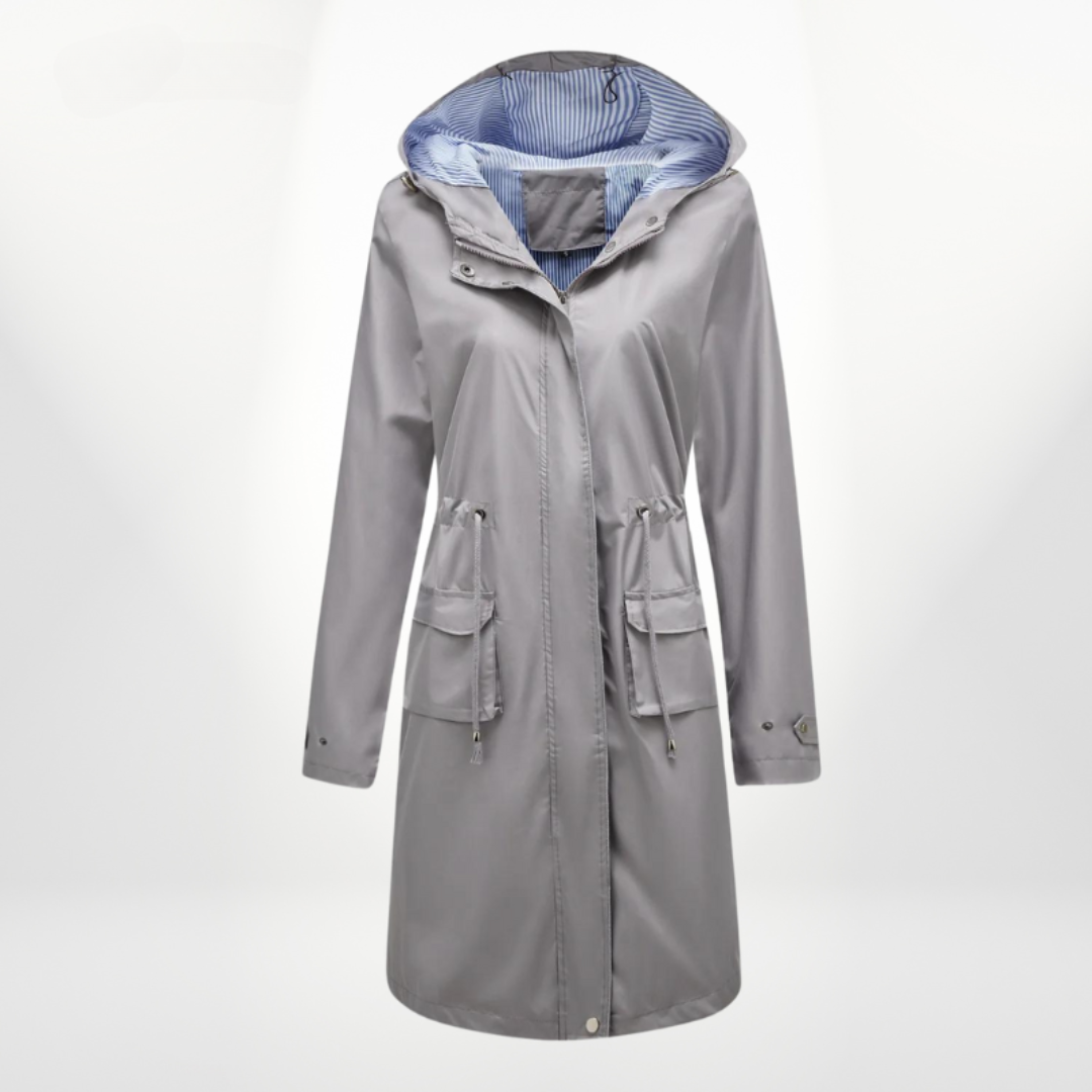 Manteau trench pour femmes avec capuche | Imperméable