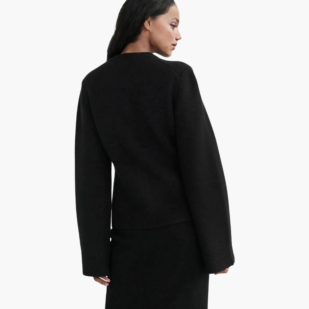Gilet pour femmes avec boutons et col rond