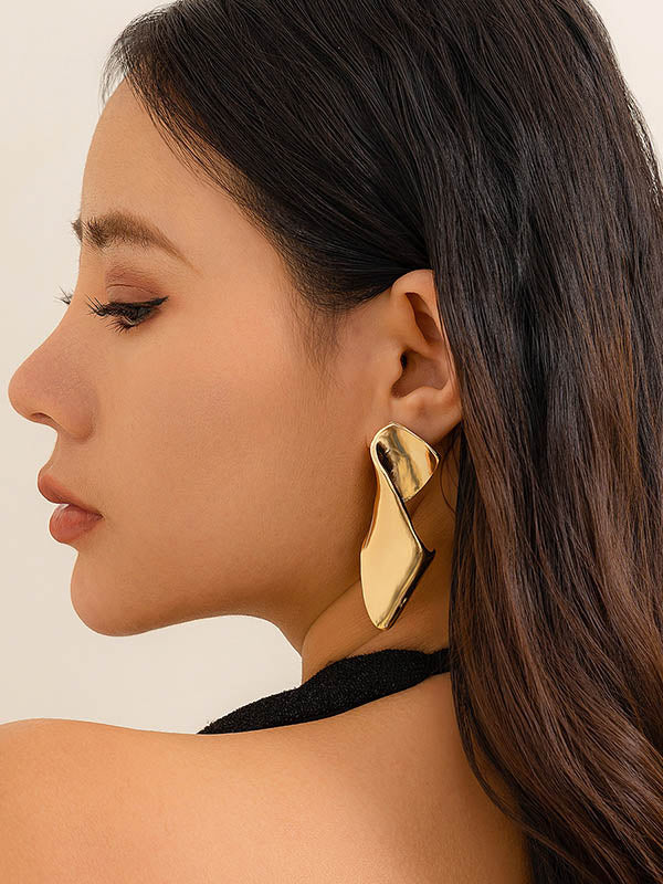Boucles d'oreilles pendantes géométriques