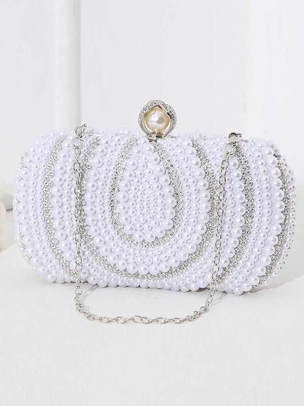 Sac à main géométrique à chaîne, à strass