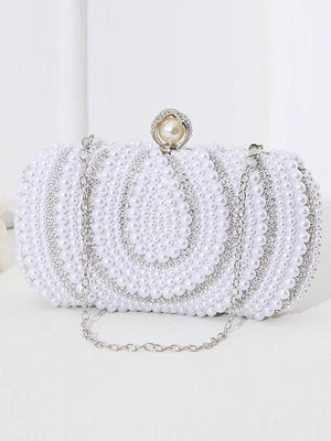 Sac à main géométrique à chaîne, à strass
